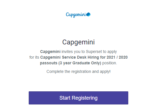 Capgemini Service Desk hiring