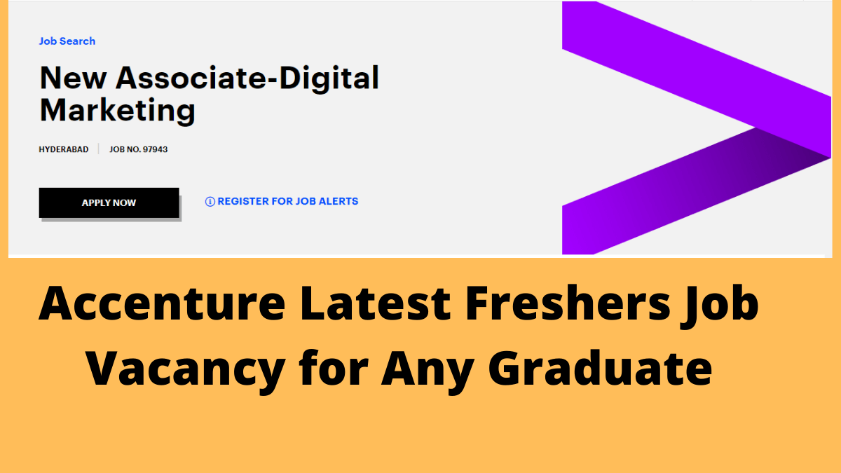 Accenture Freshers Job for Digital Marketing