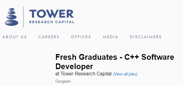 how to get a job in tower research