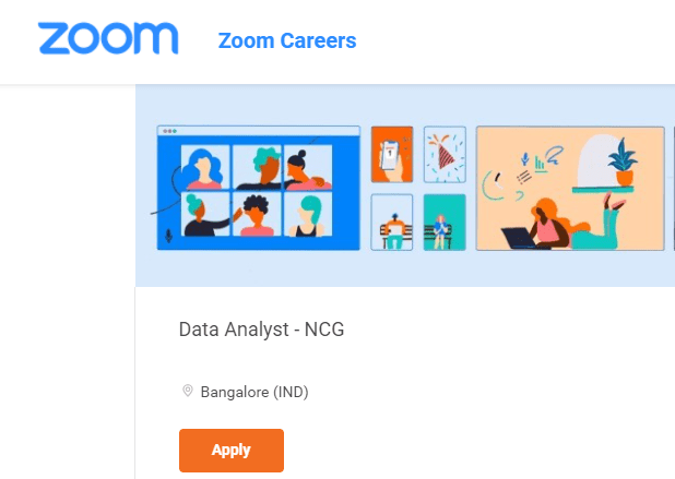 Zoom hiring Freshers for Data Analyst