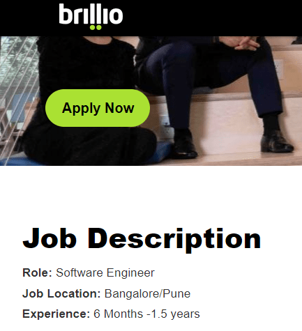 Brillio Recruitment Drive for 2019, 2020 Pass out