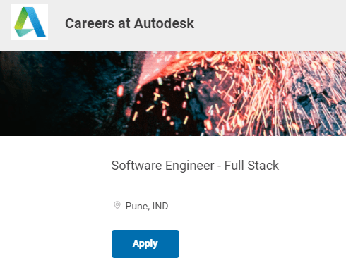 Autodesk Recruitment Drive 2021 for Software Engineer-Full Stack