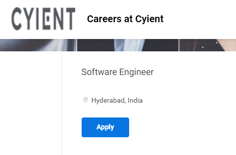 Cyient Off Campus Freshers Recruitment Drive