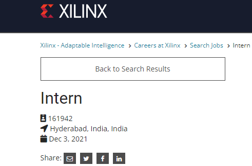 Xilinx Off Campus Freshers Recruitment Drive