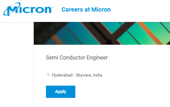 Micron 2022 Batch Off Campus Freshers Recruitment Drive