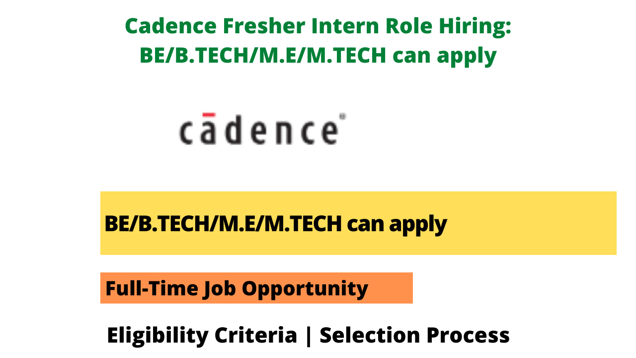 Cadence India Intern Design Engineering Recruitment