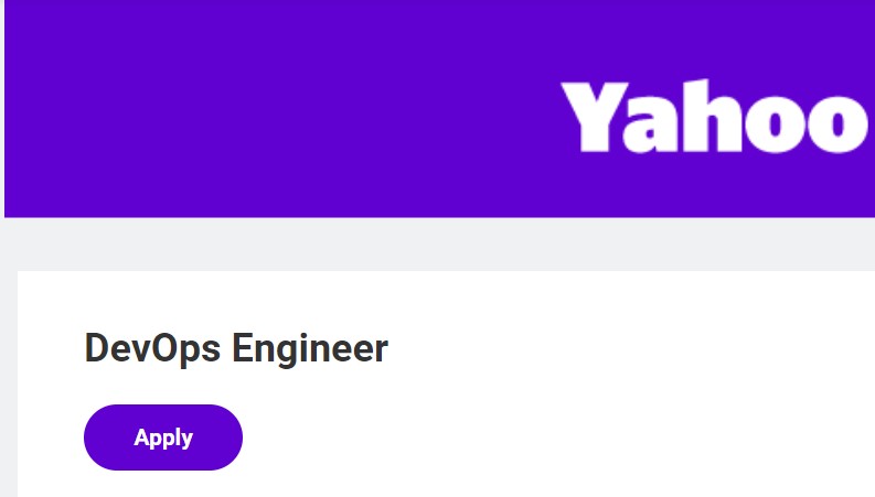 Yahoo Careers Pan India Remote Job for DevOps Engineer