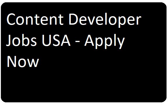 Content Developer Job 2 USA