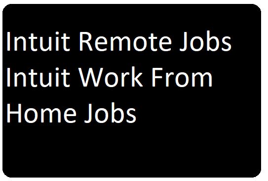 Intuit Remote Jobs